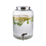 Διανεμητής γυάλινος με καπάκι ανοξείδωτο 7 lt  20 cm | 30,5 cm