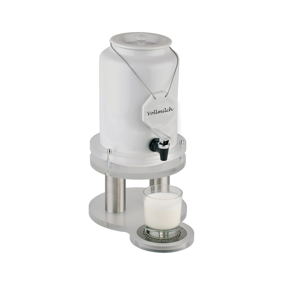 Διανεμητής γάλακτος πορσελάνης με ακρυλική βάση, "Top Fresh" 4 lt  31x21 cm | 48 cm