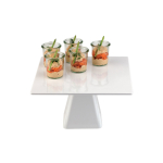 Πιατέλα μελαμίνης με πόδι "Casual" 31x31 cm | 16 cm