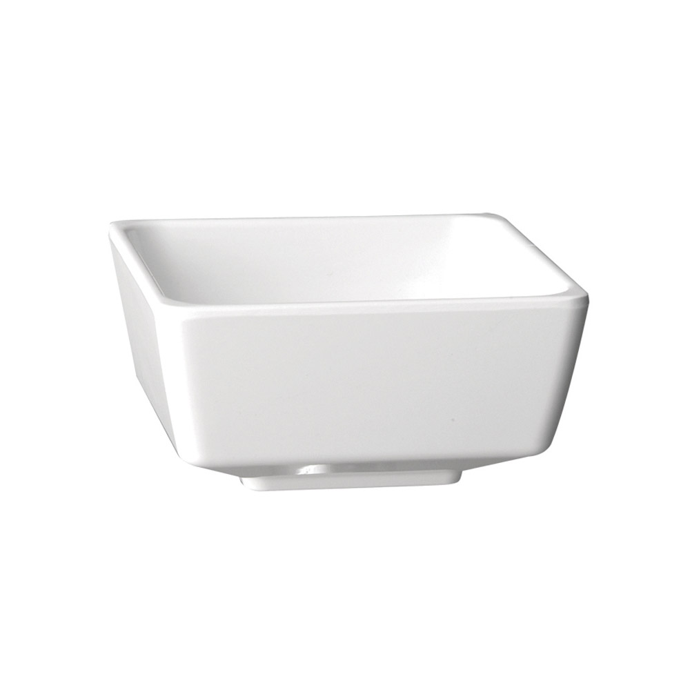 Μπολ μελαμίνης τετράγωνο, λευκό, "Float" 9x9 cm | 4,5 cm