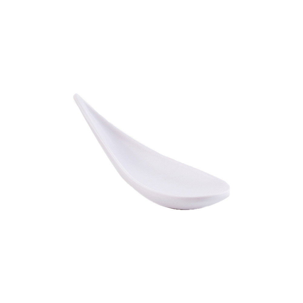 Κουτάλι amuse-bouche μελαμίνης, "Boat" λευκό 14,5x4,5 cm | 4,5 cm
