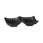 Μπολ μελαμίνης διπλό, "Zen" μαύρο 14x9 cm | 2,5 cm