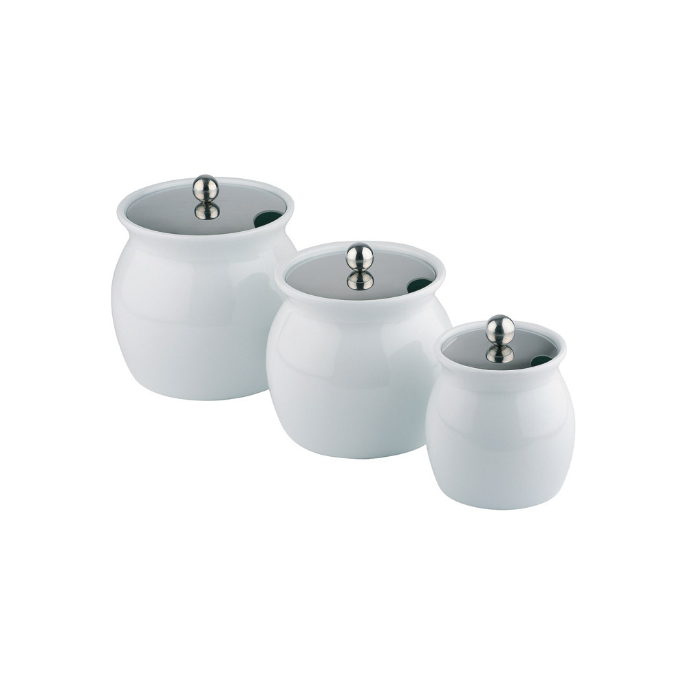 Μπολ πορσελάνης με ανοξείδωτο καπάκι 2 lt 17 cm | 15 cm