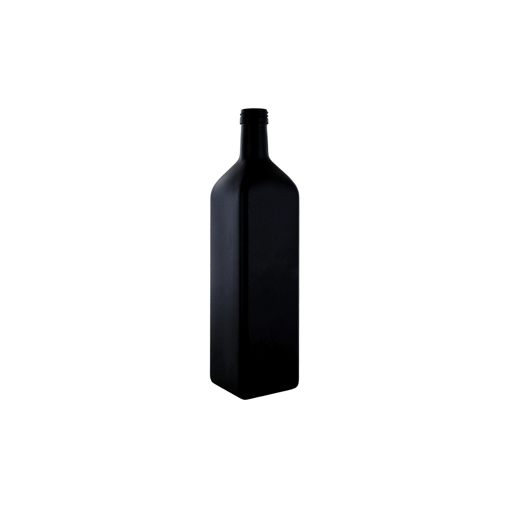 Φιάλη γυάλινη Marasca full black 1000 ml