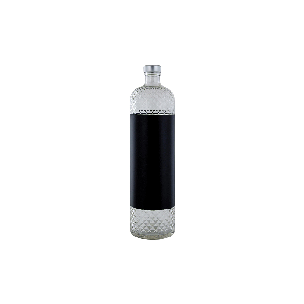 Φιάλη γυάλινη Crystal Semi Black 1000 ml