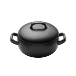 Κοκοτιέρα μαύρη με καπάκι Playground 15 cm