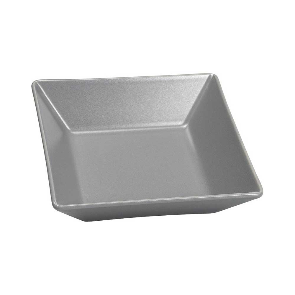 Μπολ τετράγωνο βαθύ γκρι Elite 13x13 cm