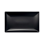 Πιατέλα παραλληλόγραμμη Elite μαύρη 30x20 cm