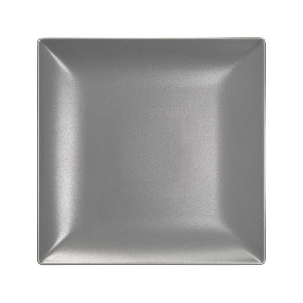 Πιάτο τετράγωνο γκρι Elite 24x24 cm