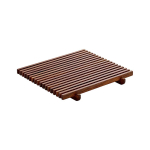 Σχάρα ξύλινη καρυδιά Playground 18x18x2 cm