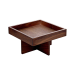 Βάση ξύλινη καρυδιά 18x18x8 cm