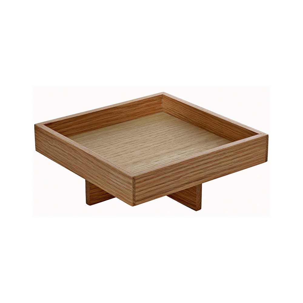 Βάση ξύλινη βελανιδιά  18x18x4 cm