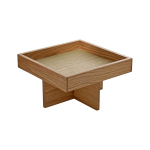 Βάση ξύλινη βελανιδιά  18x18x8 cm