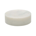 Πλατώ στρογγυλό μαρμάρινο λευκό 13 cm