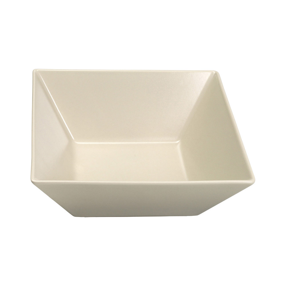 Σαλατιέρα τετράγωνη μπεζ Elite 22x22 cm