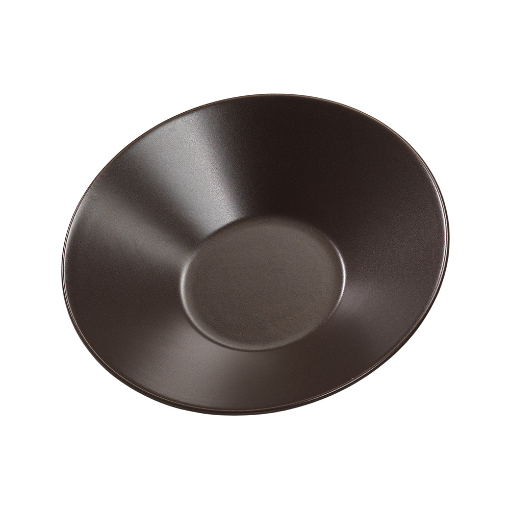 Μπολ τετράγωνο βαθύ καφέ Elite 18 cm