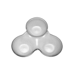 Μπολ τριπλό διάφανο 17x17 cm