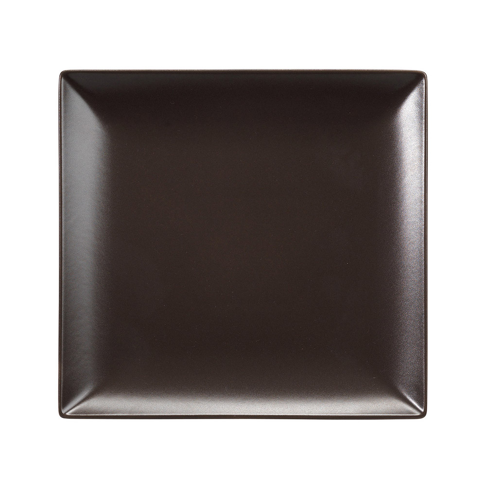 Πιάτο τετράγωνο καφέ Elite 16x16 cm