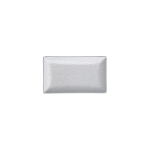 Πιατέλα relief λευκή 25x15 cm