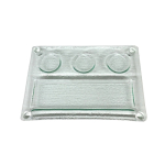 Πιατέλα "Fusing" 4 θέσεων με πόδια 28x21 cm