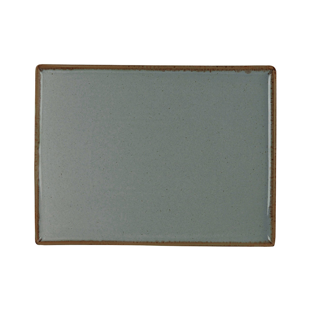 Πιατέλα γκρι σκούρο 35x26 cm