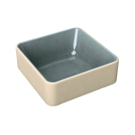 Μπολ τετράγωνο βαθύ, γκρι 9x9 cm