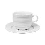 Φλιτζάνι & πιατάκι καφέ στιβαζόμενα Lizbon 9 cl / 12,5 cm