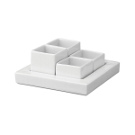 Δίσκος τετράγωνος (δέχεται συμβατά τετράγωνα μπολ) 15x15 cm