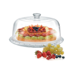 Δίσκος γυάλινος "Palladio" με γυάλινο καπάκι  31 cm | 15,5 cm